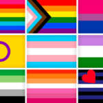 Multiple pride flags